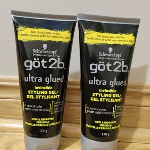 got2b Ultra Glued Styling Gel -Lot of 2